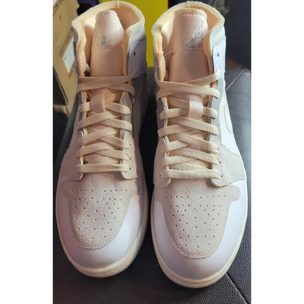 Nike Air Jordan 1 Mid SE Craft Inside Out White Grey DM9652-100 Men’s 10 NEW